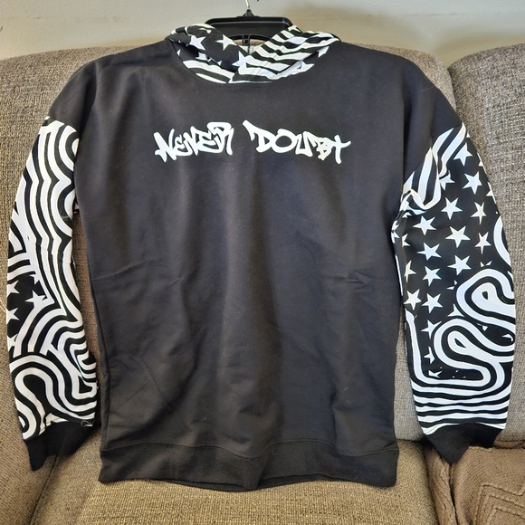 Idealogy Boys Never Doubt Graphic Hoodie Large. NWT - Picture 1 of 1